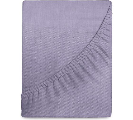 Простыня на резинке Verossa Melange 160х200 борт 30 см Iris 796974 1