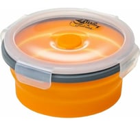 Складной контейнер Tramp с крышкой-защелкой, 550 мл, оранжевый TRC-088