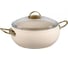 Кастрюля OMS collection со стеклянной крышкой 28x11,5 см 6.6 л, с антипригарным покрытием, айвори 3141-IND-IVR-28 1