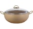 Кастрюля OMS collection со стеклянной крышкой 26x11 см 5.7 л, с антипригарным покрытием, крем 3141-IND-CRM-26 1