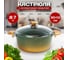 Кастрюля OMS collection со стеклянной крышкой 30x13 см 8.7 л, с антипригарным покрытием, оливковый 3110.01.02-30-OLV 2