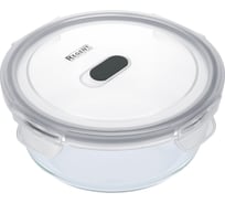 Контейнер стеклянный герметичный Regent inox круглый, 0.95 л, Linea Desco 93-DE-CA-21-950