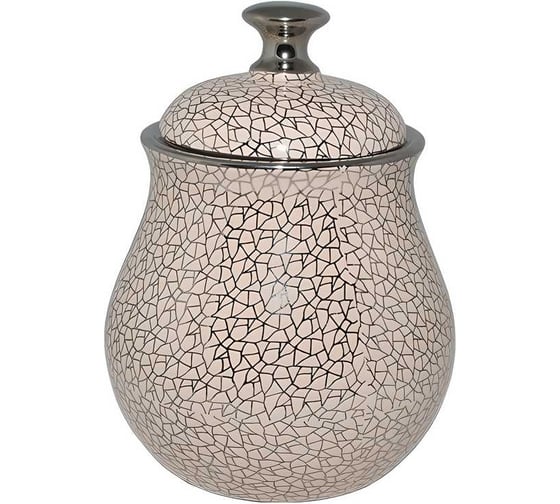 Банка для хранения JEWEL Romantic 1430 мл, доломитовая керамика ПС0008-27 1