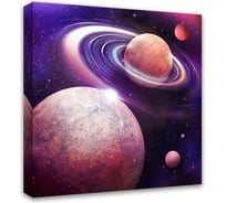Картина на холсте Симфония Космос 30x30 см 1-025