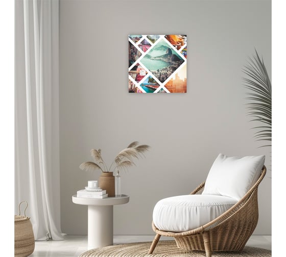 Картина на холсте Симфония Фотоколлаж 30x30 см 1-023