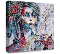 Картина на холсте Симфония Абстракция 30x30 см 1-015