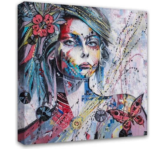 Картина на холсте Симфония Абстракция 30x30 см 1-015 1