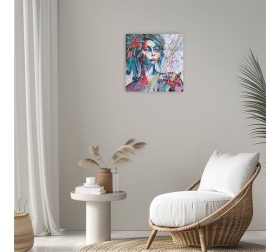Картина на холсте Симфония Абстракция 30x30 см 1-015