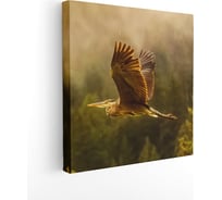 Картина на холсте Симфония Полет ястреба 30x30 см 1-139