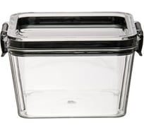 Контейнер с крышкой "два замка" HANDY HOME, Д90 Ш90 В66, 420 мл, прозрачный Muj-10