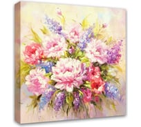 Картина на холсте Симфония Цветочная композиция 40x40 см 1-030