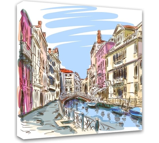 Картина на холсте Симфония Венеция 40x40 см 1-031 1
