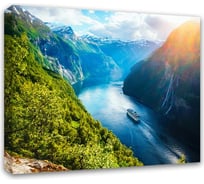 Картина на холсте Симфония Горная река 40x50 см 1-055