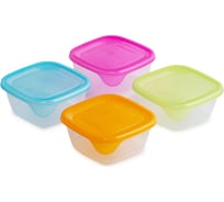 Набор контейнеров для СВЧ CURVER FRESH and GO mix/прозрачный, 4 шт., 0.25 л 08045-999-00