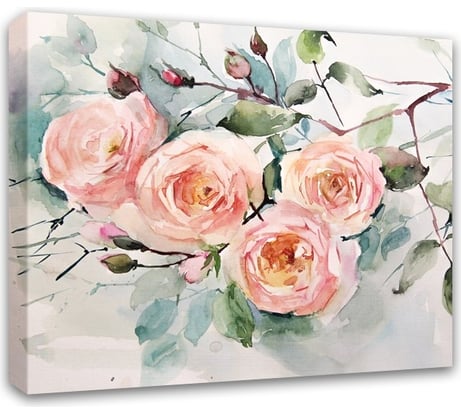 Картина на холсте Симфония Куст роз 40x50 см 1-069