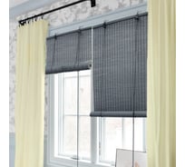 Бамбуковые рулонные шторы Эскар серый, 80x160 70145080160