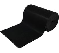 Коврик-дорожка Vortex 0,90x15 м, ТРАВКА, на противоскользящей основе, черный, рулон (м.п.) 22475