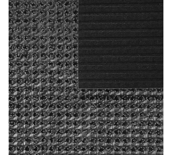 Коврик-дорожка Vortex 0,90x15 м, ТРАВКА, на противоскользящей основе, серый, рулон (м.п.) 22472