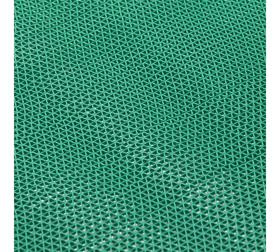 Коврик-дорожка Vortex ПВХ Zig-Zag 5 мм, 0,9x10 м, против скольжения, зеленый (м.п.) 22476