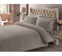 Комплект постельного белья TAC PREMIUM BASIC STRIPE евро ANTRASIT, серый 3706-30879