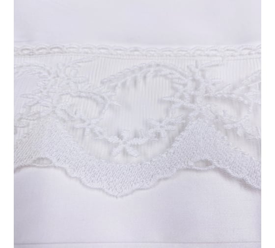 Комплект постельного белья TAC SATIN DELUX евро SANDRINO, белый 4330-283573