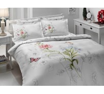 Комплект постельного белья TAC SATIN DELUX семейный NICOLE, розовый 4246-30168