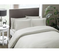 Комплект постельного белья TAC SATIN DELUX евро HARVEY, бежевый 4328-283513