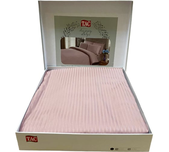 Комплект постельного белья TAC PREMIUM BASIC STRIPE евро LILA, сиреневый 3706-17194