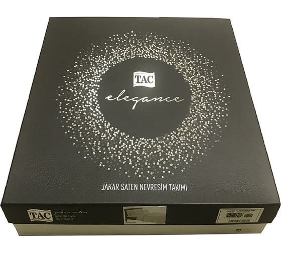 Комплект постельного белья TAC JAKAR евро DARIA, антрацит 4141-08392