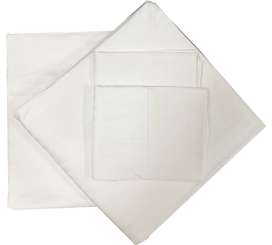 Комплект постельного белья TAC PREMIUM BASIC STRIPE евро BEYAZ, белый 3706-34215