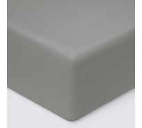 Простыня на резинке Ecotex ПРСС16 Моноспейс сатин, 160x200x23, антрацит 4680088210452