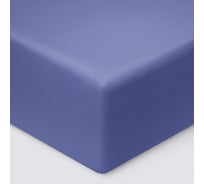 Простыня на резинке Ecotex ПРСС16 Моноспейс сатин, 160x200x23, синяя 4680088205366