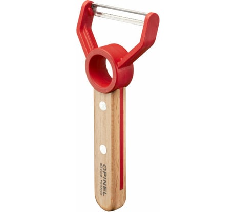 Нож для чистки овощей Opinel Peeler, деревянная рукоять, нержавеющая сталь, коробка, 001745