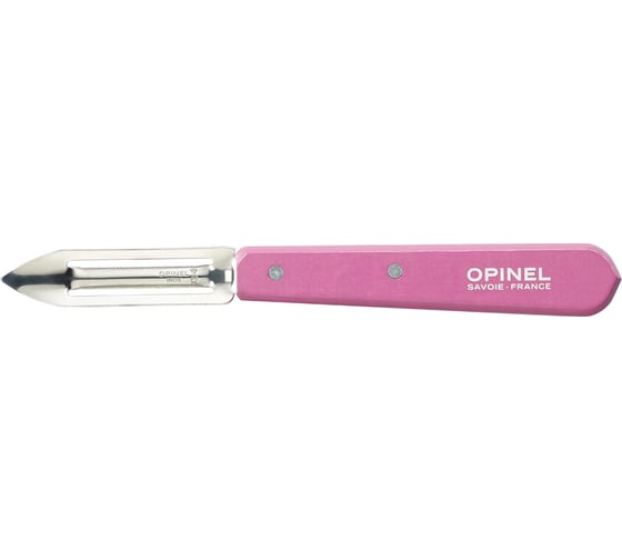 Нож для чистки овощей Opinel № 115, деревянная рукоять, блистер, нержавеющая сталь, розовый 002038