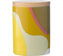 Банка для хранения Tkano горчичного цвета с авторским принтом Freak Fruit 275 мл TK22-TW_JAR0009