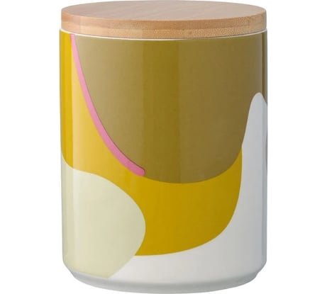 Банка для хранения Tkano горчичного цвета с авторским принтом Freak Fruit, 1,25 л TK22-TW_JAR0006