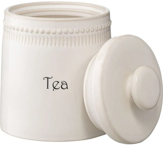 Банка для чая Tkano белого цвета Kitchen Spirit, 820 мл TK22-TW_JAR0003