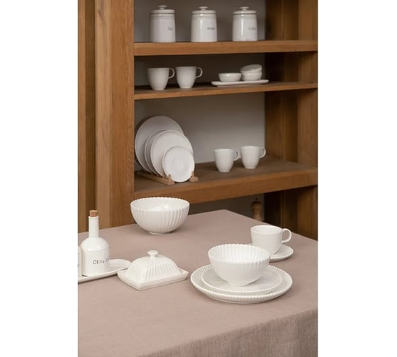 Банка для чая Tkano белого цвета Kitchen Spirit, 820 мл TK22-TW_JAR0003