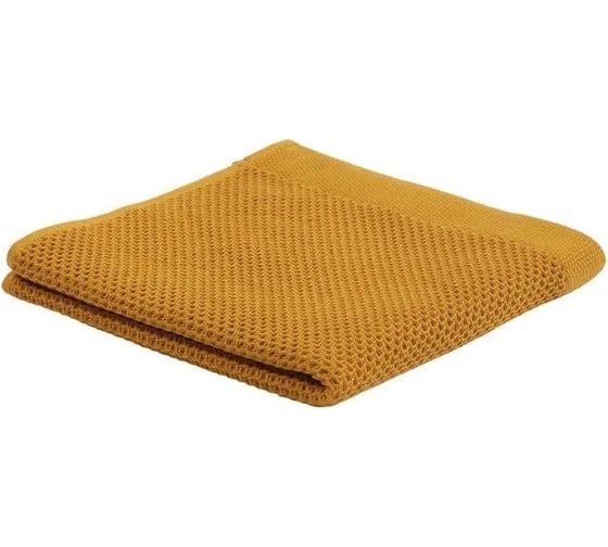 Полотенце для лица вафельное Tkano цвета карри Essential, 30x30 см TK23-FT0002