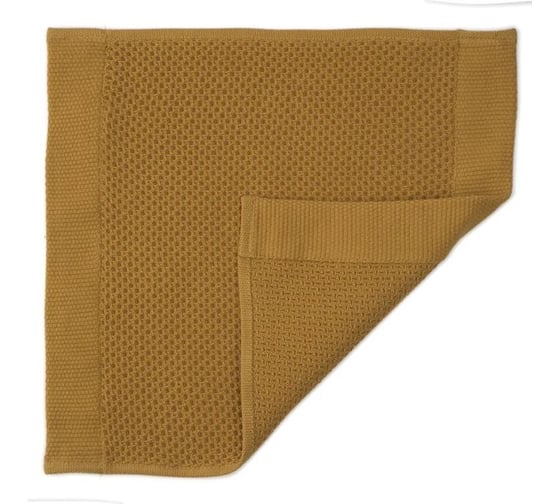 Полотенце для лица вафельное Tkano цвета карри Essential, 30x30 см TK23-FT0002