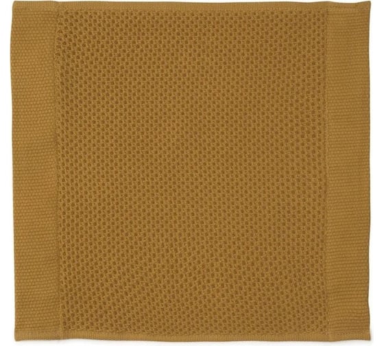 Полотенце для лица вафельное Tkano цвета карри Essential, 30x30 см TK23-FT0002