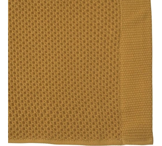 Полотенце для лица вафельное Tkano цвета карри Essential, 30x30 см TK23-FT0002