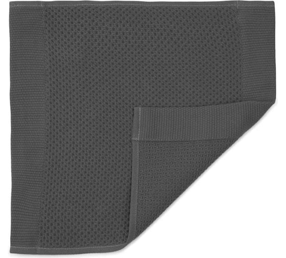 Полотенце для лица вафельное Tkano темно-серого цвета Essential, 30x30 см TK23-FT0003