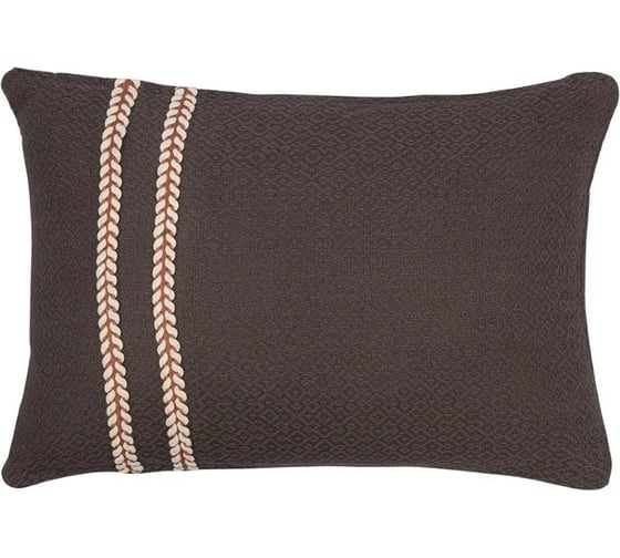 Подушка декоративная Tkano базовая Braids серо-коричневого цвета Ethnic, 30x45 см TK23-CU0007 1