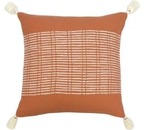 Подушка декоративная Tkano базовая Geometry терракотового цвета Ethnic, 45x45 см TK23-CU0001