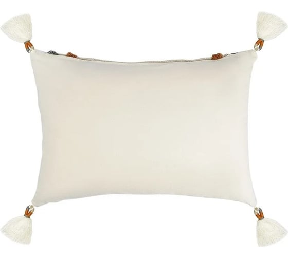 Подушка декоративная Tkano с бахромой и вышивкой Abstract play Ethnic, 30x45 см TK23-CU0020