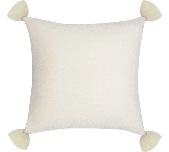 Подушка декоративная Tkano с кисточками и вышивкой Geometry Ethnic, 45x45 см TK23-CU0003