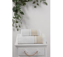 Набор полотенец TAC MAKROME, 50x90, 70x140, 490 г/м2 BEIGE, бежевый 1727