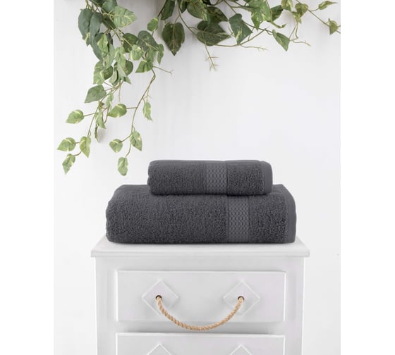Полотенце махровое TAC DANTE, 50x90, 500 г/м2 ANTRASIT, темно-серый 1717-77884 1
