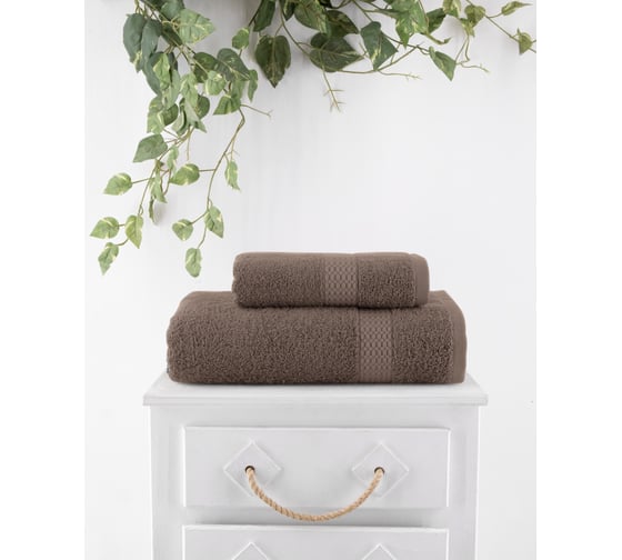 Полотенце махровое TAC DANTE, 70x140, 500 г/м2 KAHVE, коричневый 1718-77889 1